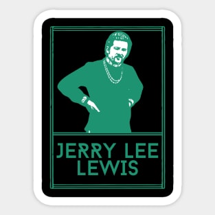 Jerry lee lewis\\retro fan artwork Sticker